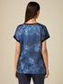 Blusa a t-shirt in raso fantasia image number 1