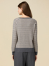 Maglia misto cashmere a righe image number 1