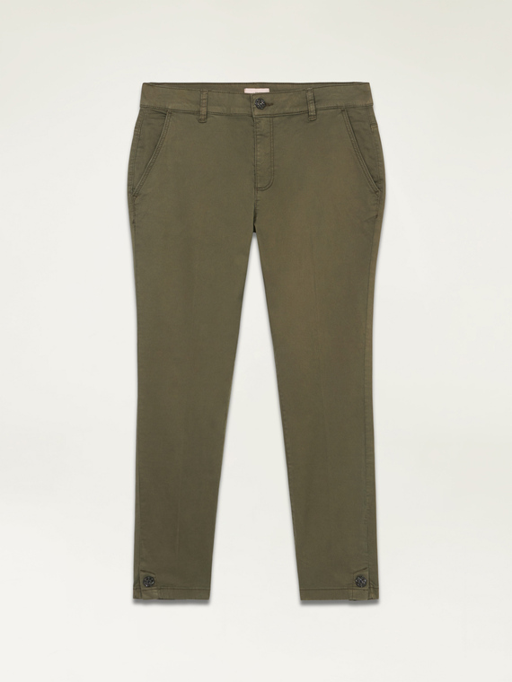 Pantaloni chino misto tencel