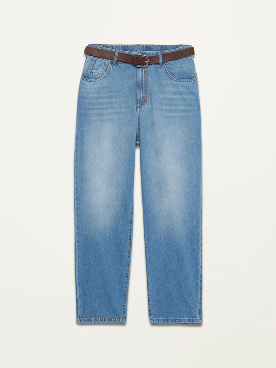 Jeans boyslim con cintura