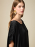 Blusa asimmetrica in raso image number 2