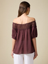 T-shirt con bordo in macramé image number 1