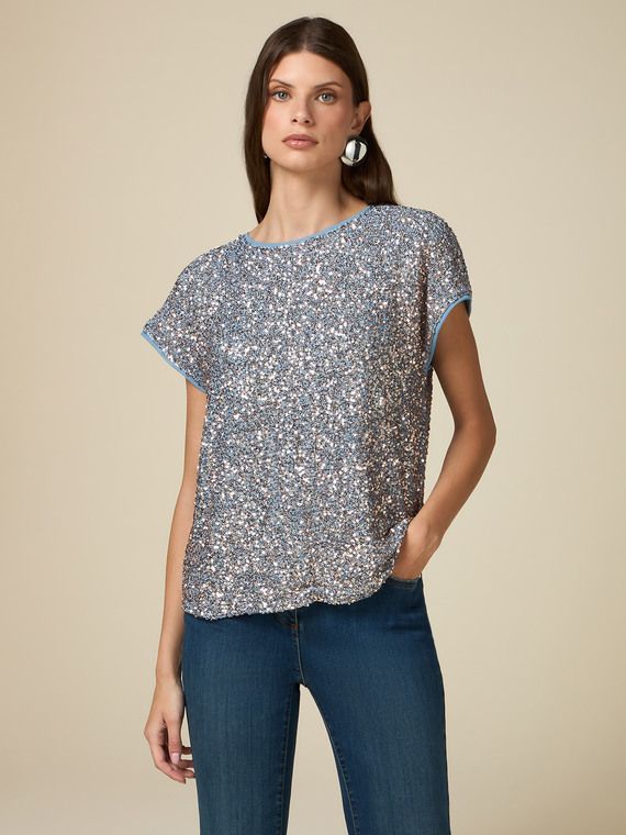 Blusa full paillettes