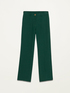 Wide leg linen blend trousers image number 4