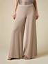 Pantaloni wide leg in tessuto fluido image number 3