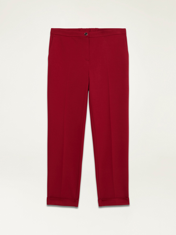 Straight milano stitch trousers