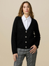 Cardigan lurex misto lana con bottoni gioiello image number 0