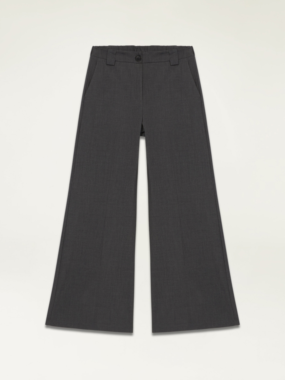 Flannel palazzo trousers