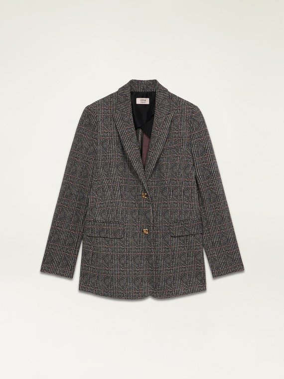 Blazer in check fabric