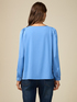 Blusa bimaterica maniche lunghe image number 1