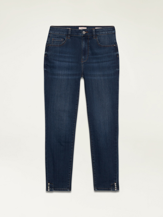 Jeans skinny con dettagli gioiello