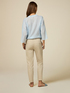 Pantaloni basic misto cotone image number 1