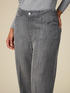 Jeans wide leg grigi in tencel image number 2