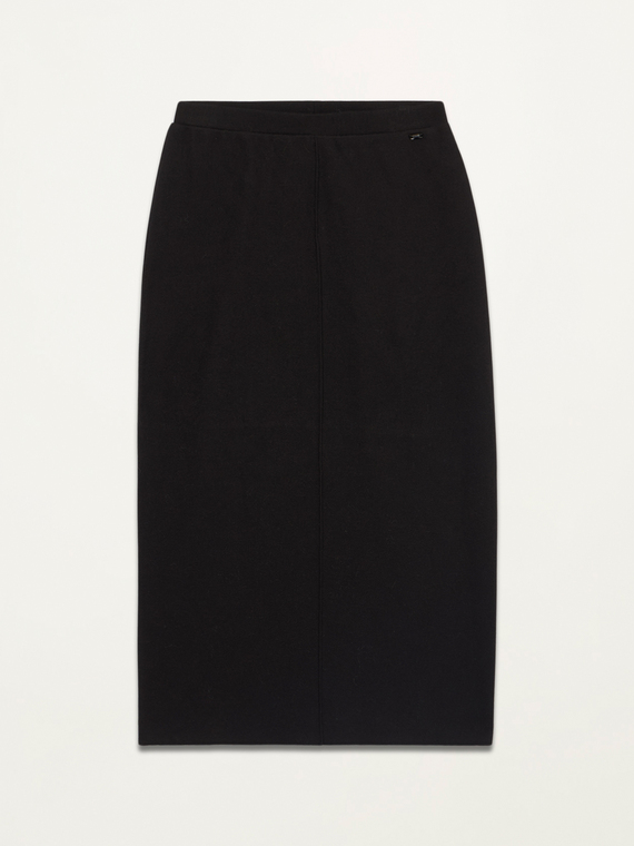 Tricot effect pencil skirt