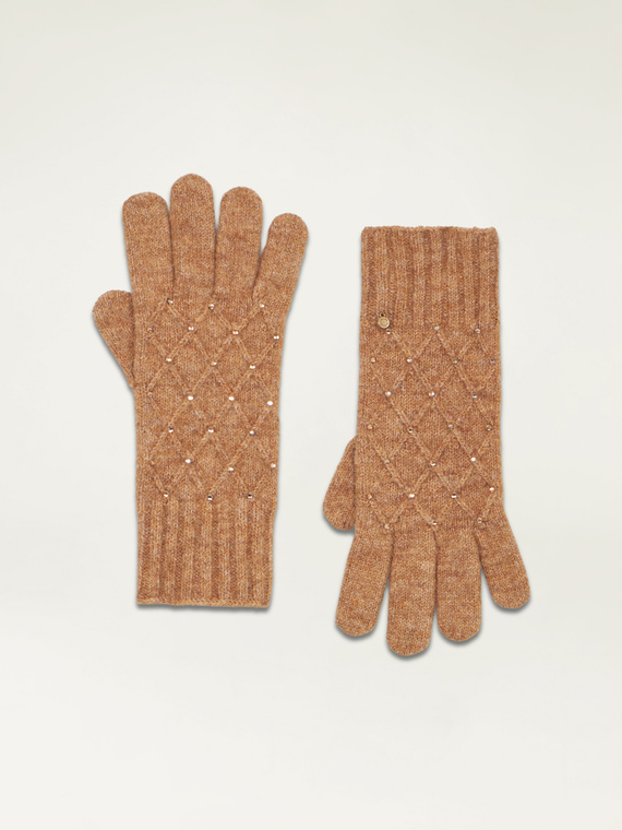 Wool blend gloves