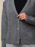 Cardigan misto lana con bottone gioiello image number 2