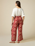 Pantalon large en viscose fantaisie image number 1