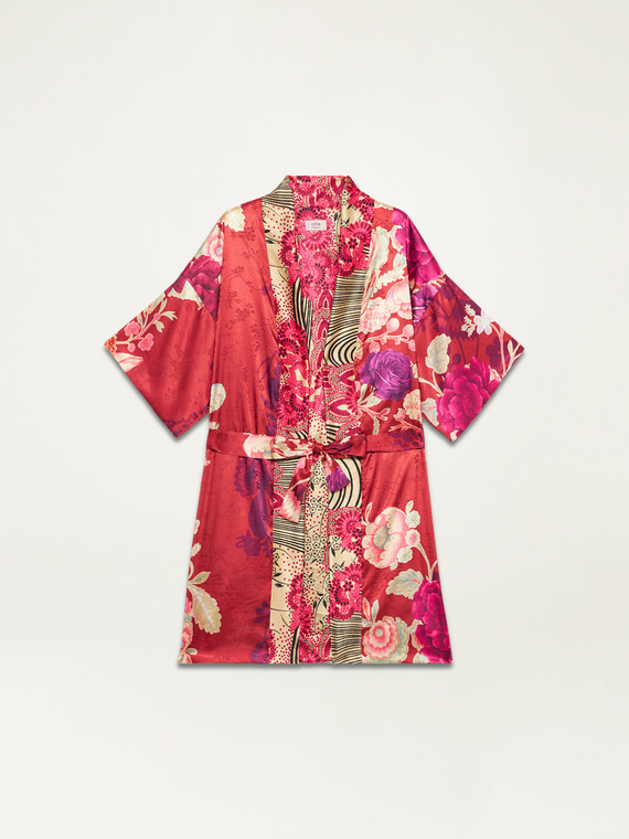 Kimono reversibile in raso