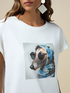 T-shirt con stampa e applicazioni image number 2