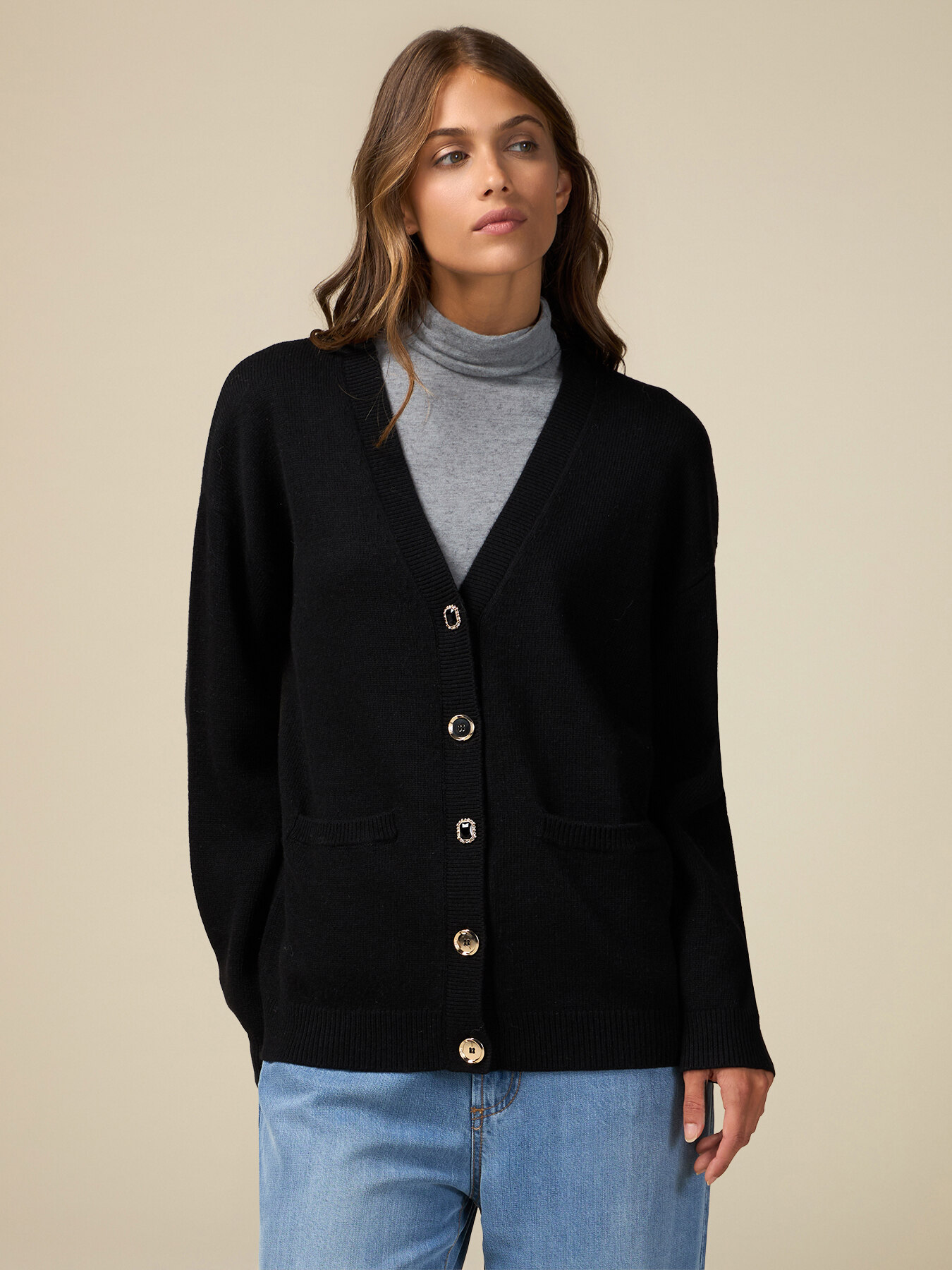 Cardigan misto cashmere image number 0