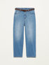 Jeans boyslim con cintura image number 4