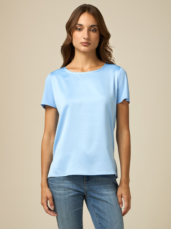 Dual fabric T-shirt