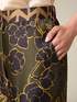 Patterned satin palazzo trousers image number 2