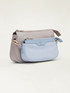 Borsa crossbody doppia in nylon image number 3