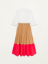 Colour block cotton dress image number 4