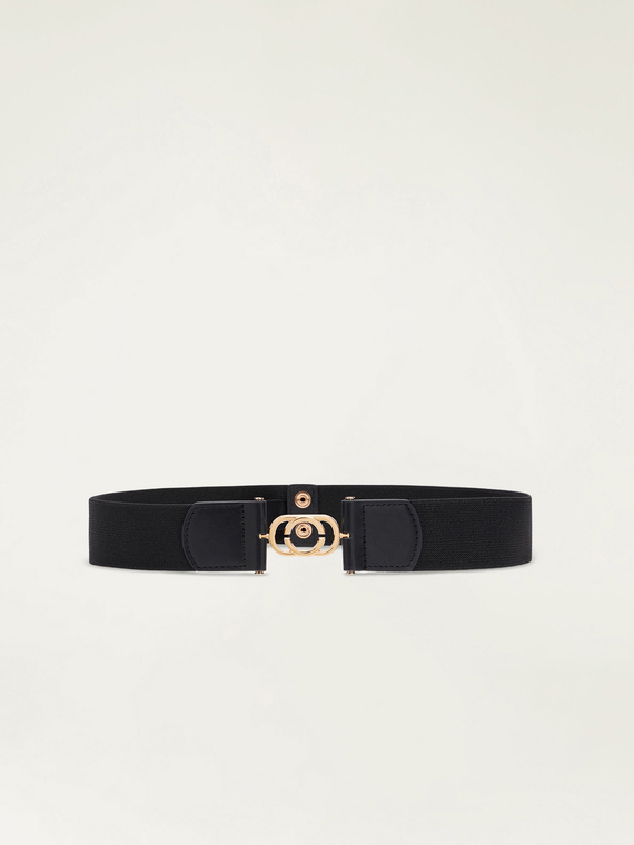 Elasticated belt with buckle