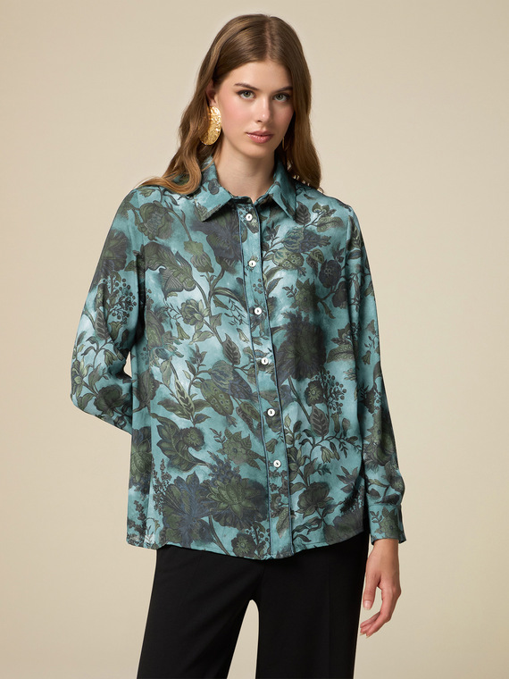 Floral pattern shirt