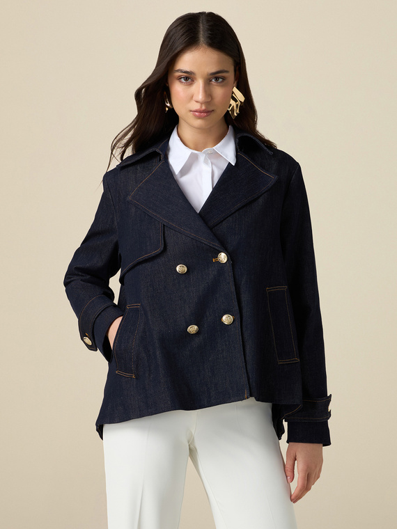 Trench uomo Pesca Lana Invernale Cena Lunga Trench Cappotto 