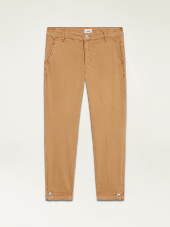 Chinos with jewel detail