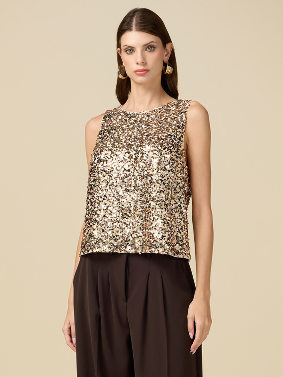 Top full paillettes