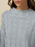 Maglia misto cashmere a trecce image number 2