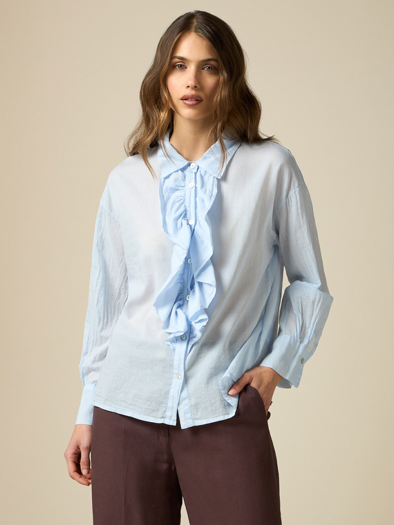 Camicia con rouches