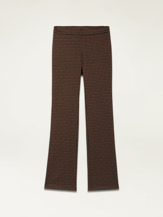 Jacquard jersey trousers