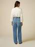 Jeans wide leg in tencel image number 1