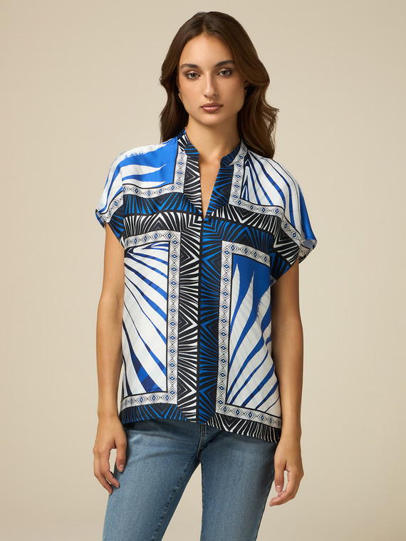 Ethnic pattern blouse