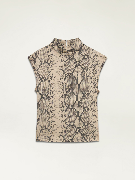 Snake print blouse