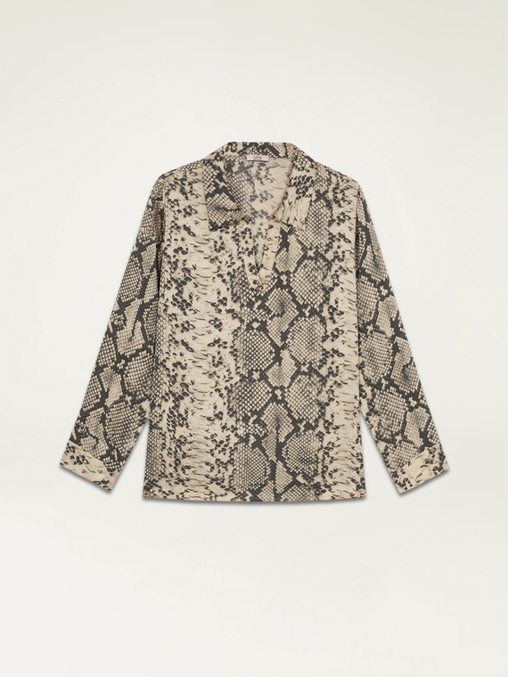 Snake print blouse