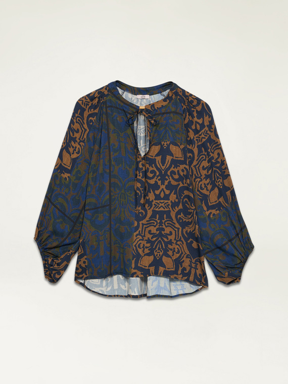 Patterned viscose blouse