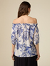 Blusa off shoulders in cotone image number 1