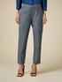 Denim-effect linen-blend trousers image number 3