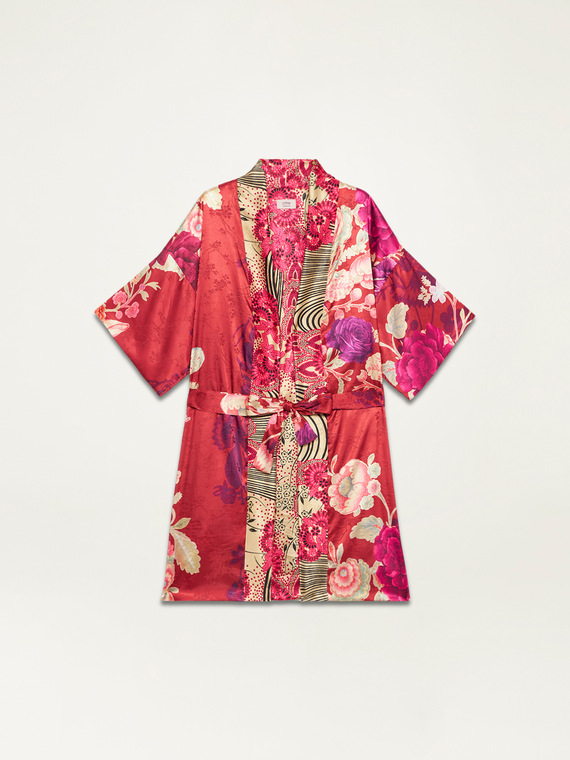 Wende-Kimono aus Satin