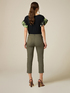 Cotton-blend Capri trousers image number 1