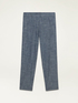 Pantaloni misto lino effetto denim image number 4