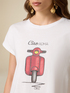 T-shirt con stampa e applicazioni image number 2