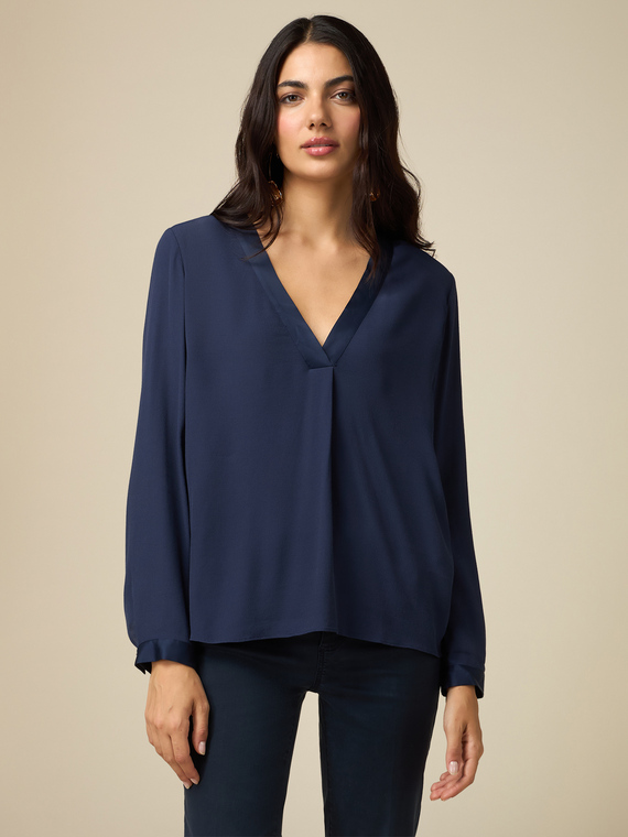 Crepe viscose blouse