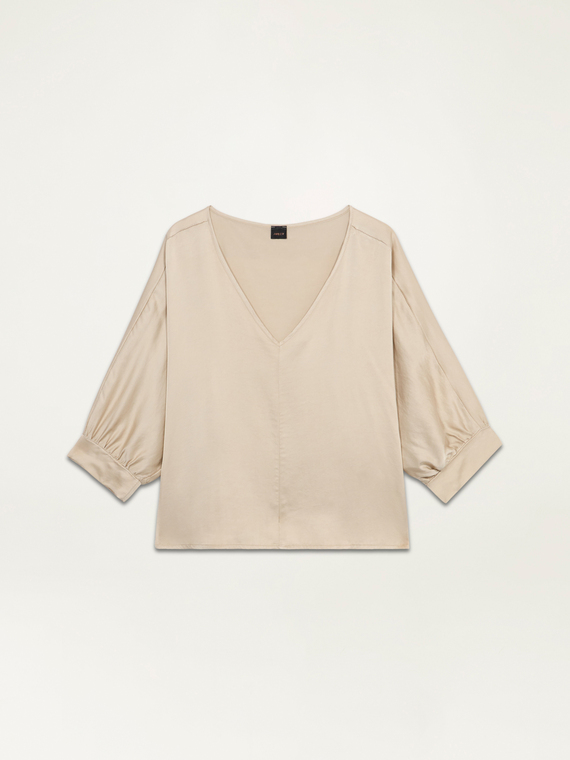 Blusa in raso di viscosa